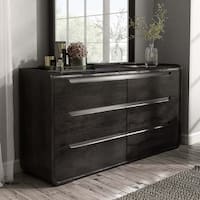 Furniture of America Wilter Light Gray Poplar 6 -Drawer 66-in W Standard Dresser Stainless Steel one_size | IDF-71500LG-D Furniture of America Wilter Light Gray Poplar 6 -Drawer 66-in W Standard Dresser Stainless Steel one_size | IDF-71500LG-D