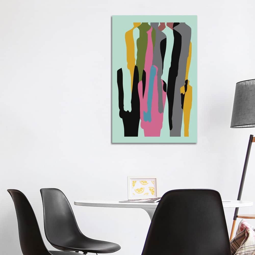 iCanvas "Crowd" by Flatowl Canvas Print