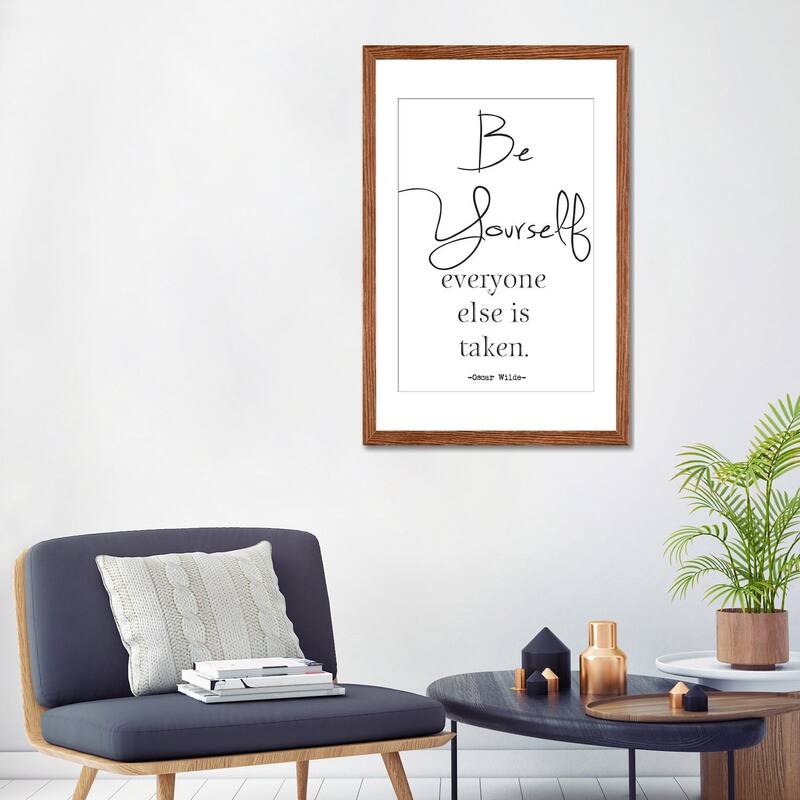 iCanvas "Be Yourself Inspirational" by Nordic Print Studio