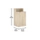 preview thumbnail 16 of 34, Commercial Grade Wooden Tray Top Trash Enclosure with Drop Hole