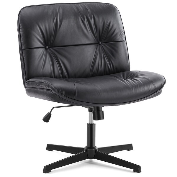 Criss Cross Legged Chair Armless Office Desk wide Seat No Criss Cross Legged Chair Armless Office Desk wide Seat No