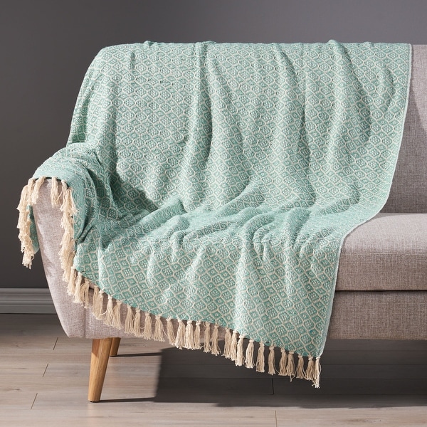 Feys Boho Handcrafted Cotton Throw Blanket by Christopher Knight Home. Opens flyout.