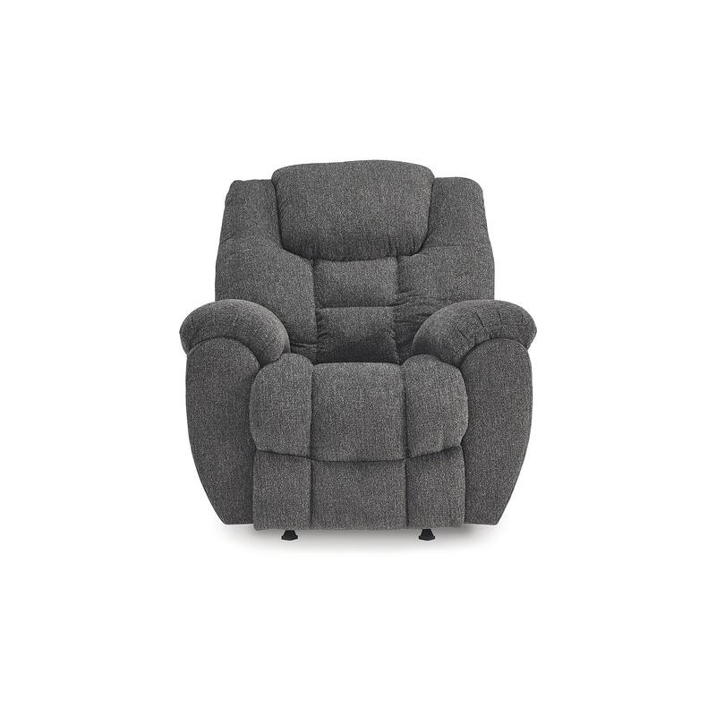 Signature Design by Ashley Foreside Gray Rocker Recliner