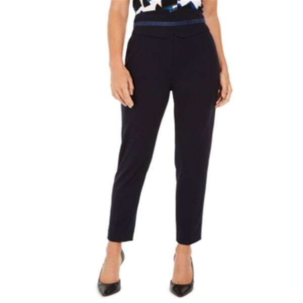 Calvin Klein Women's High Waisted Tuxedo Pants Blue Size 12 Bed Bath