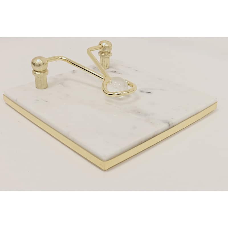 Square Napkin Holder with Clear Ball - 7.5" - Clear Ball