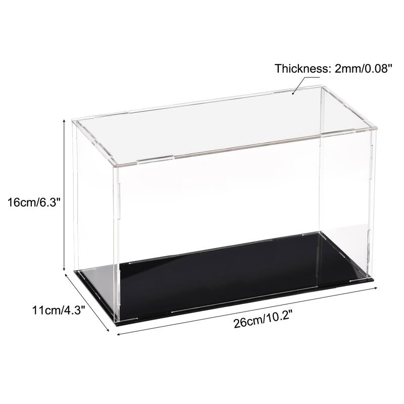 Acrylic Display Case Box Dustproof Showcase Cube Collectibles Show Box