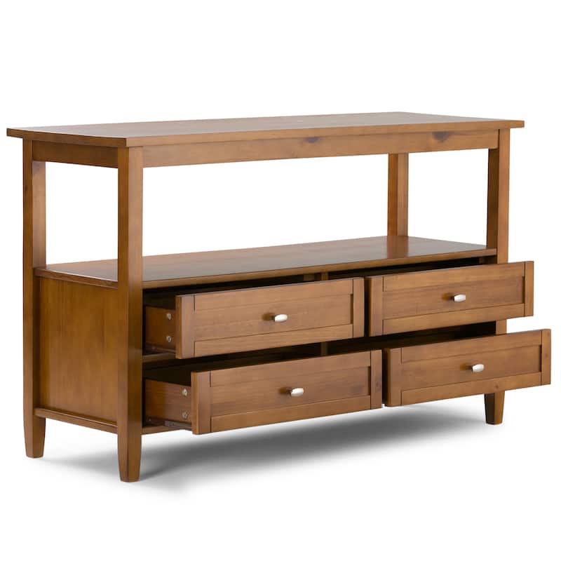 WYNDENHALL Norfolk Wood Transitional Sofa Table - 48 Inches wide