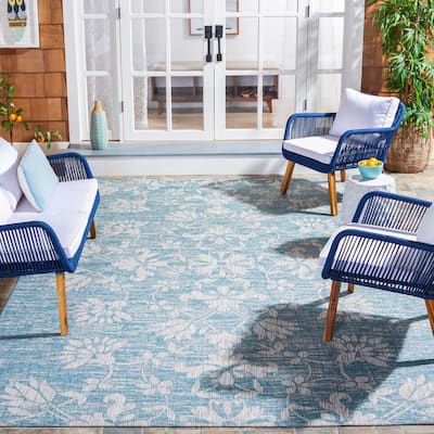 SAFAVIEH Courtyard Jacquline Indoor/ Outdoor Waterproof Patio Backyard Rug