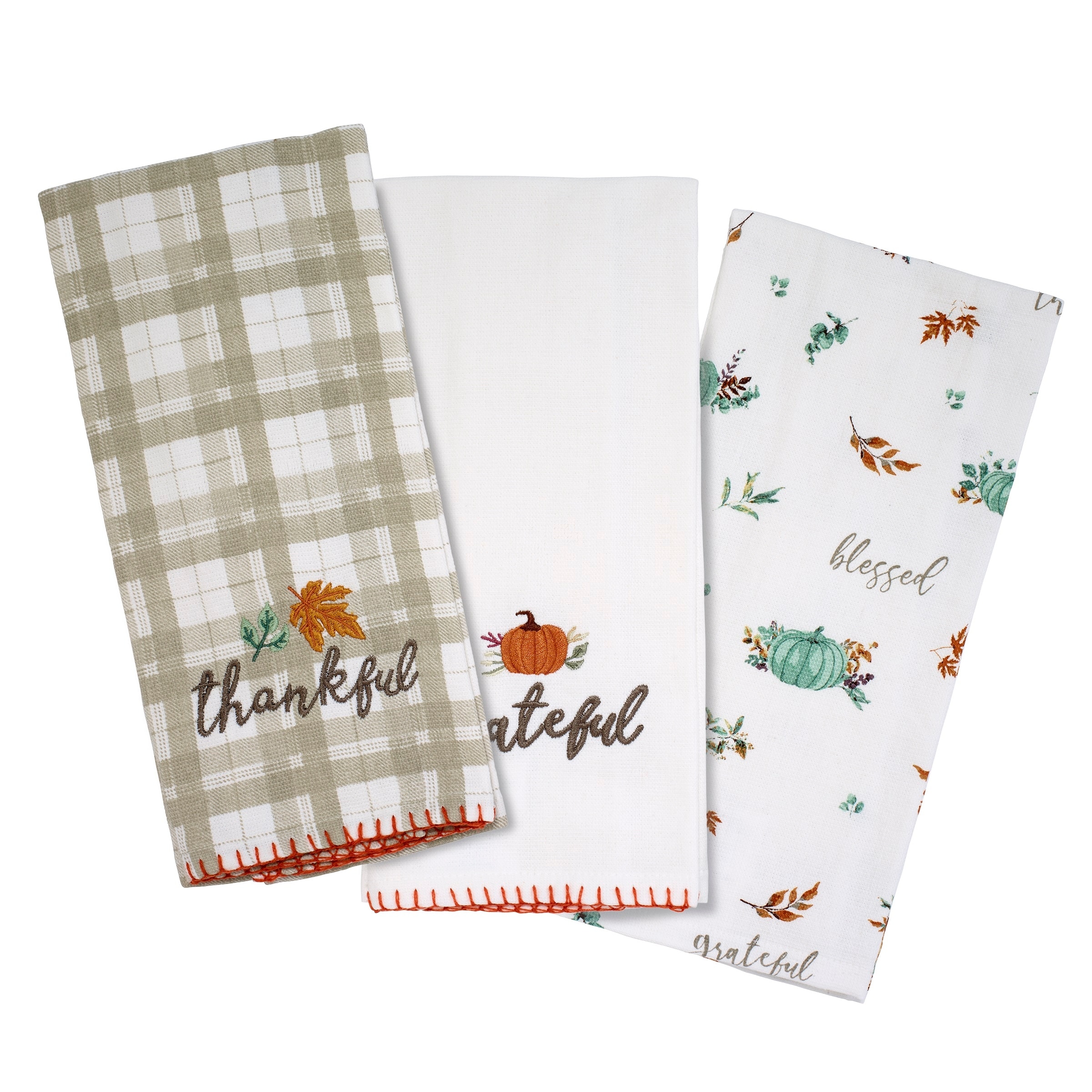 Avanti Grateful Patch 3-Piece Kitchen Towel Set