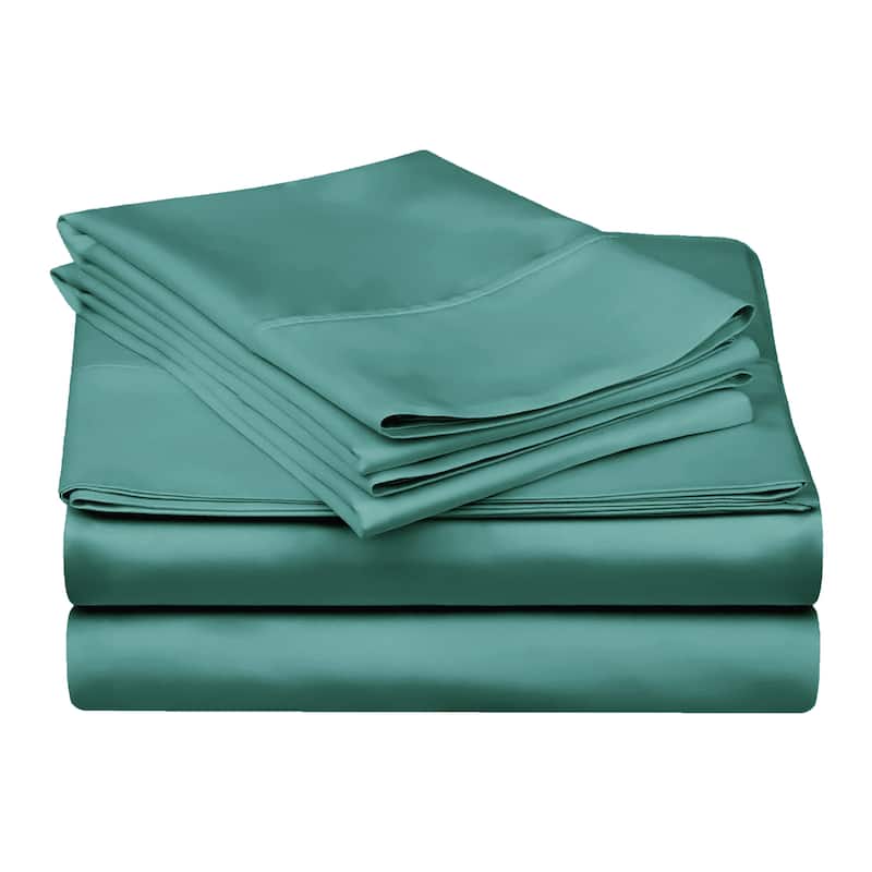 Egyptian Cotton 300 Thread Count Solid Bed Sheet Set by Superior