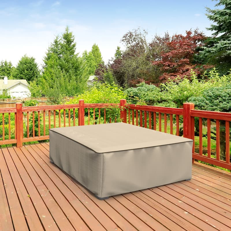 Budge StormBlock™ Mojave Black Ivory Patio Table Cover