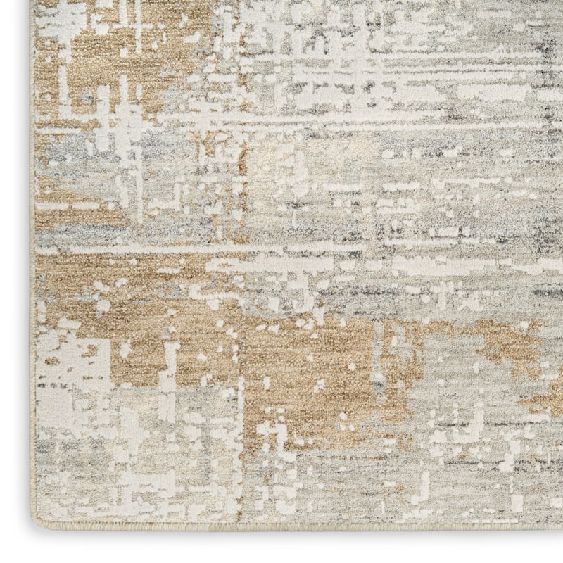 Calvin Klein CK078 Summit Ivory Multicolor Textured Indoor Rug