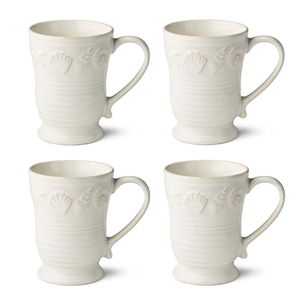 Certified International Coastline 18 oz. Mugs, Set of 4