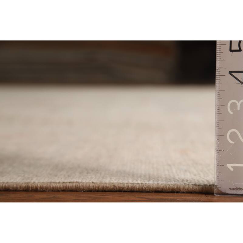 Hand Knotted Oriental 100% Wool Carpet Transitional All-Over Beige & Ivories Oushak Area Rug - 12' 0'' X 9' 2''
