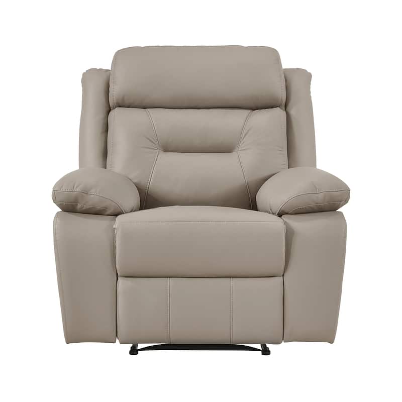Papyrus 3-Piece Leather Match Manual Reclining Sofa Set