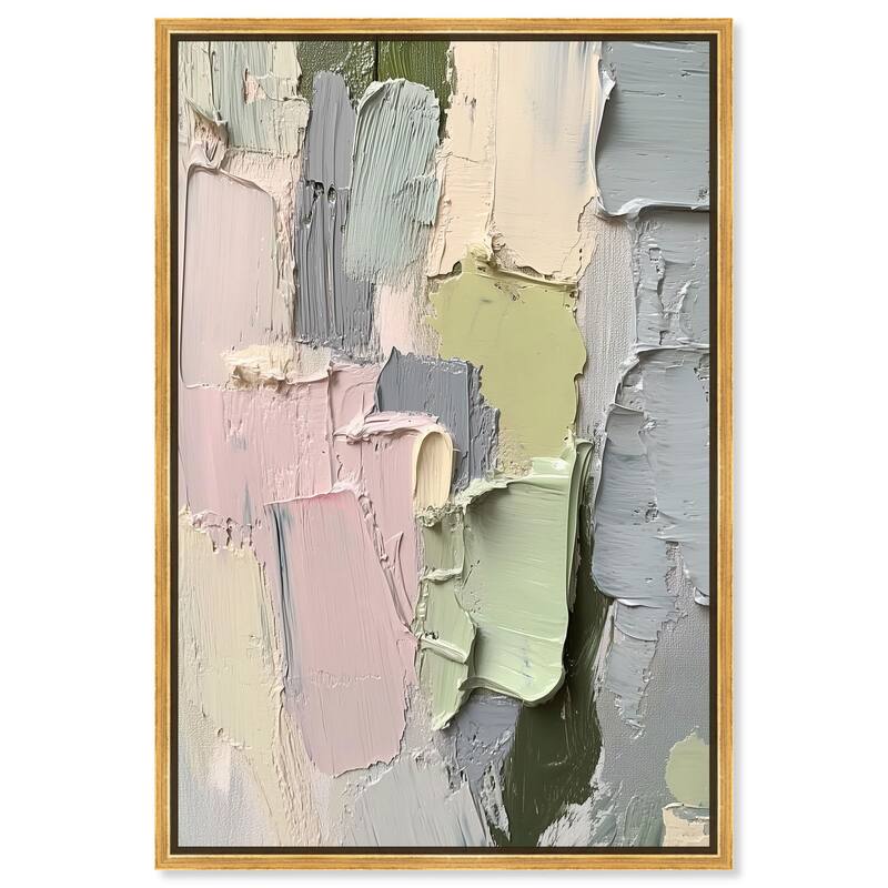 Creamy Contours II Canvas by Art Remedy - Gold - 24" x 36"