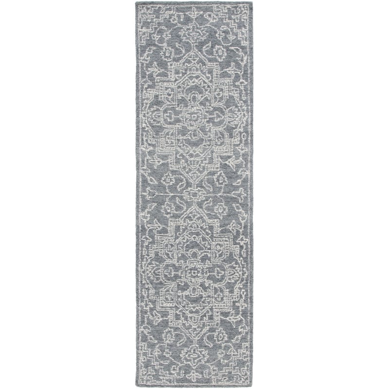 SAFAVIEH Handmade Micro-Loop Berivan Medallion Wool Rug