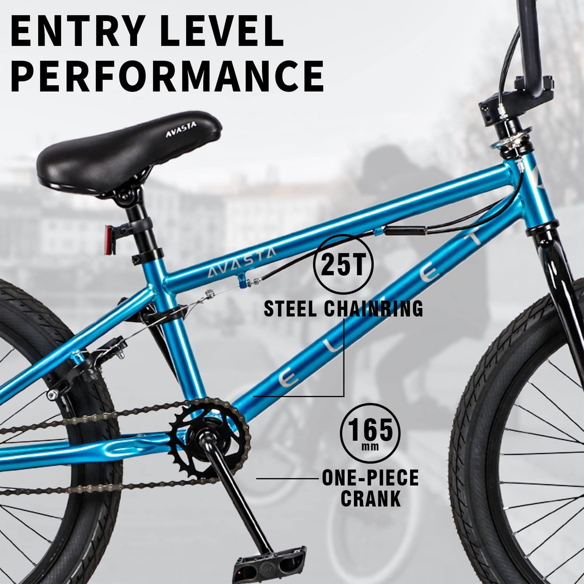 AVASTA 20 Inch Kid Freestyle BMX Bicycle for Beginner Riders, Ages