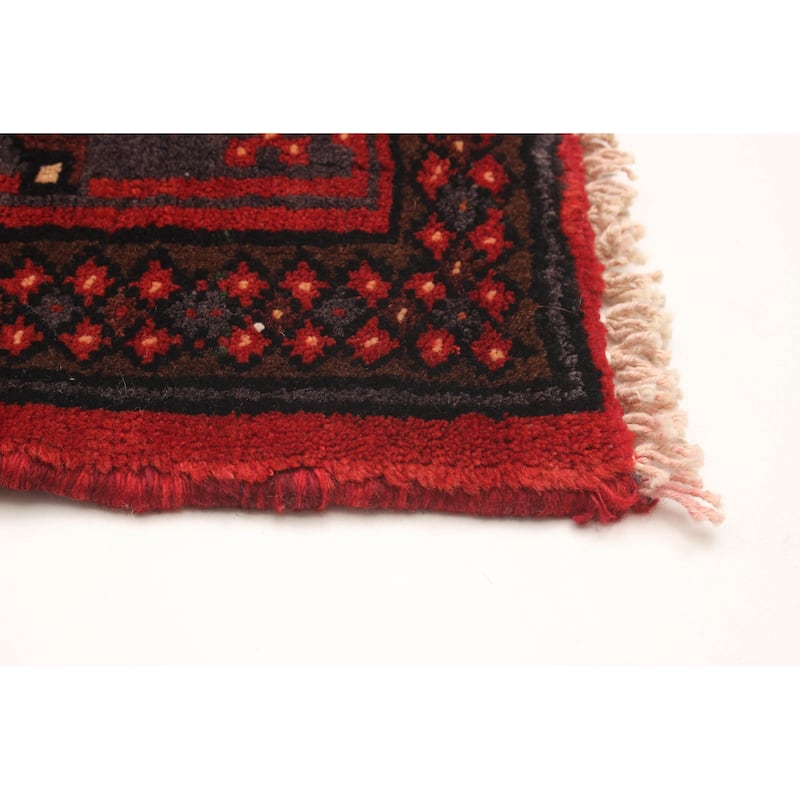 ECARPETGALLERY Hand-knotted Anadol Red Wool Rug - 3'7 x 6'9