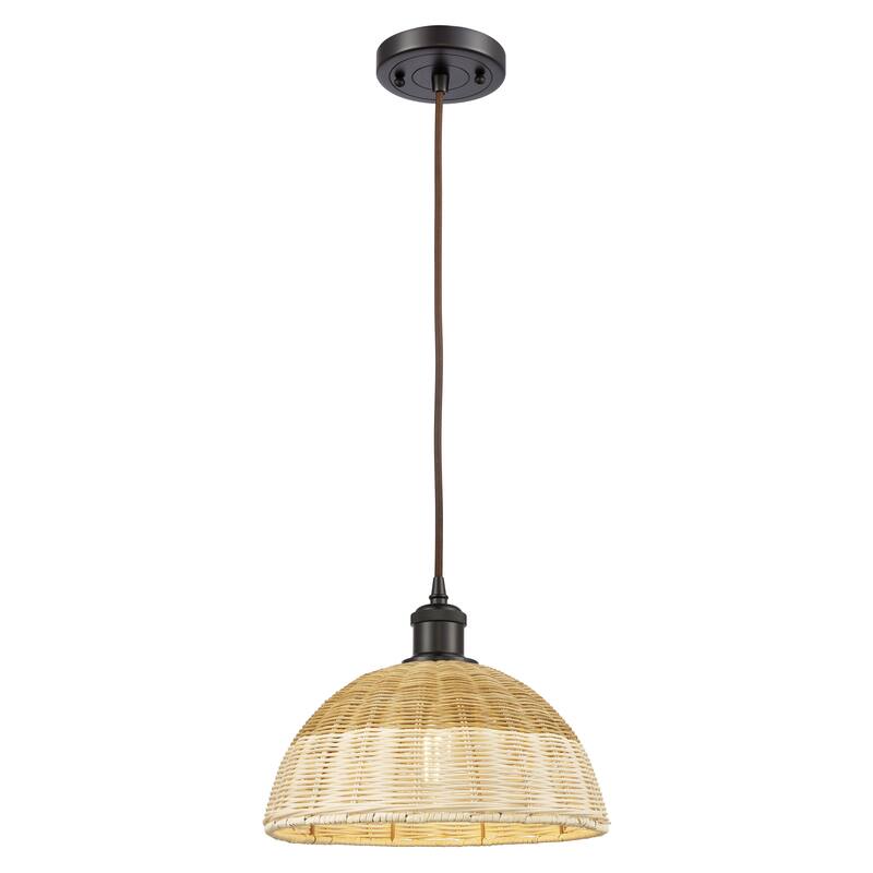 Innovations Lighting Endless Possibilities Ballston - Bristol Natural II - 1 Light 12" Cord Hung Mini Pendant - Oil Rubbed Bronze