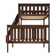 preview thumbnail 25 of 26, Now Furniture Twin Over Full Bunk Bed with Angled Ladder