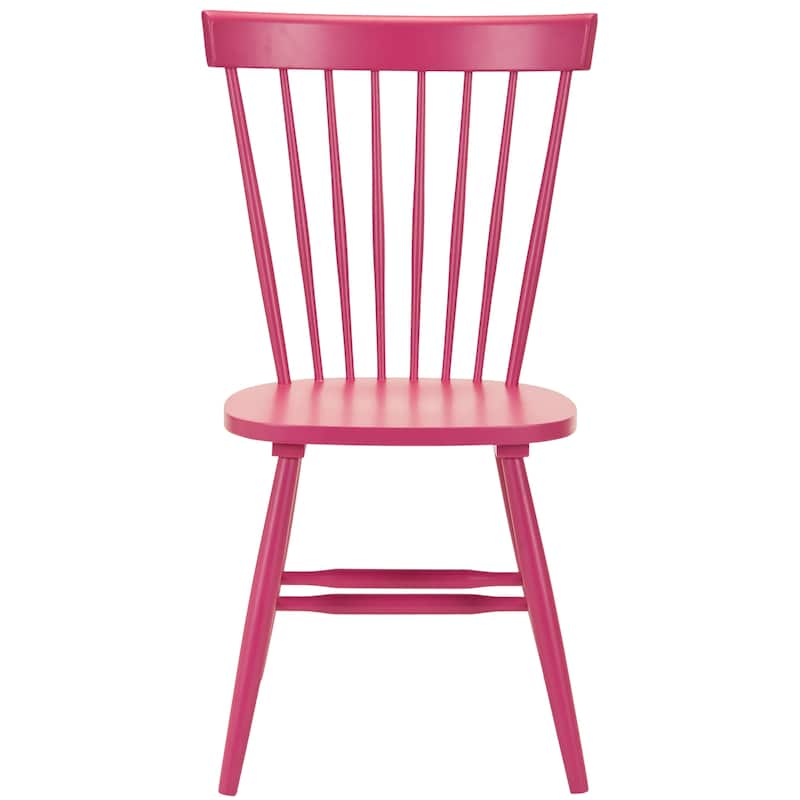 SAFAVIEH Suhair Spindle Farmhouse Dining Chair (Set of 2) - 20.5" x 21" x 36" - 21"W x 21"D x 36"H - Raspberry