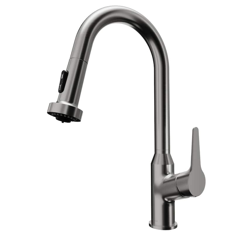 Karran Scottsdale Single-Handle Pull-Down Sprayer Kitchen Faucet - Stainless Steel
