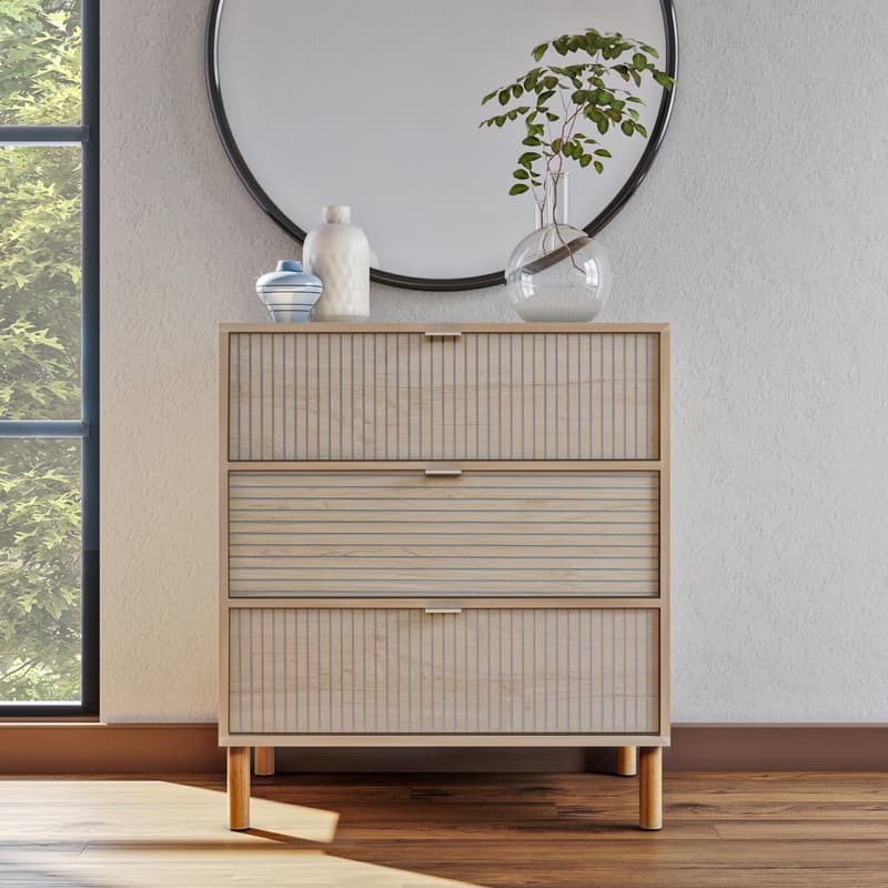 Merk Brown 3 Drawer Chest