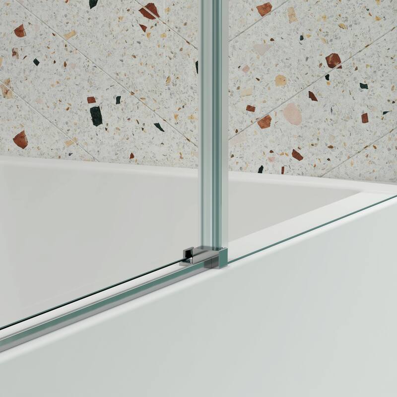 56"-60"W x 74"H Bathroom Doors with High Quality Stainless Steel Handles