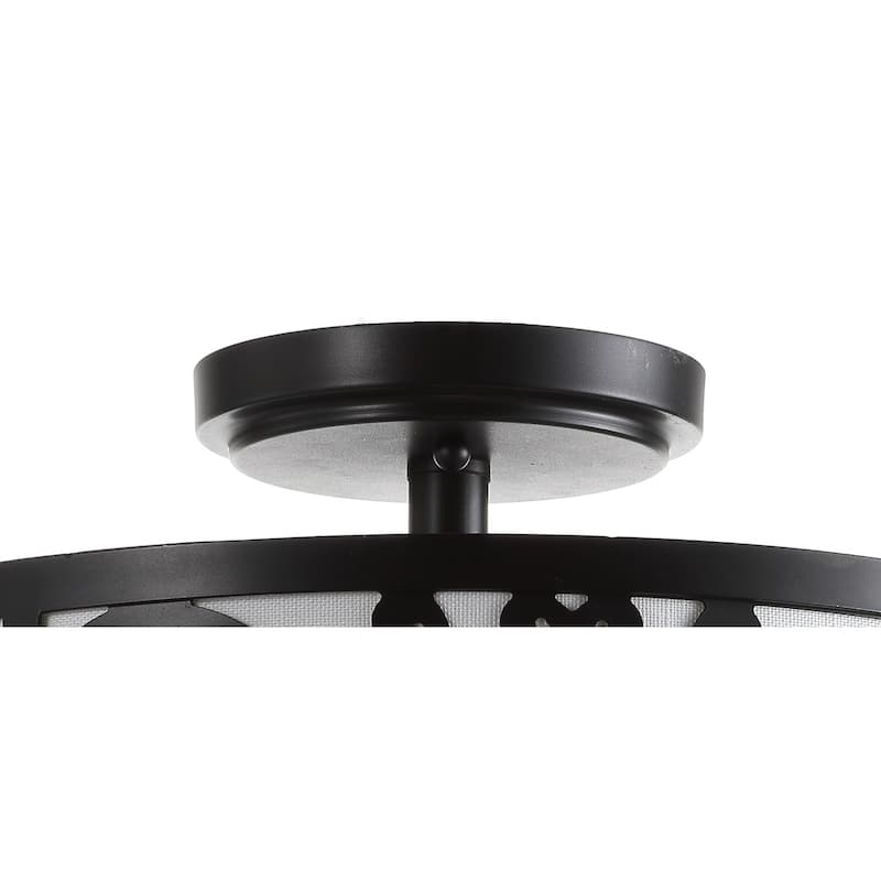 Stella 15" Metal LED Semi-Flush Mount, Oil Rubbed Bronze by JONATHAN Y