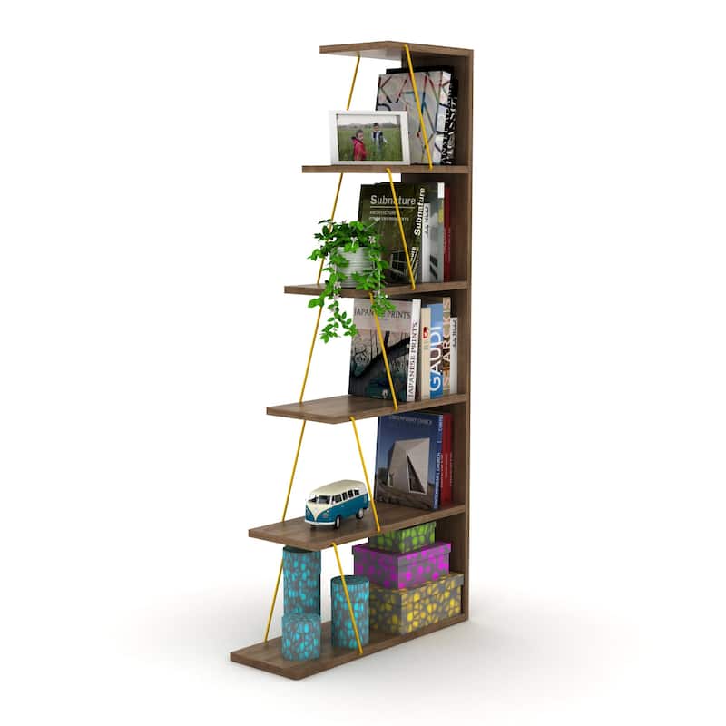 Bangles 57'' H x 25'' W Ladder Bookcase