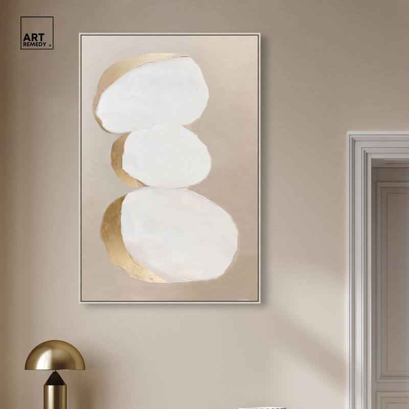 Stacked Stones I Canvas by Art Remedy