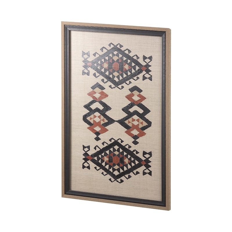 Creamy Tapestry I Framed Art Print