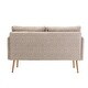 preview thumbnail 49 of 48, Polyester Upholstered Living Room loveseats sofa With Golden Legs
