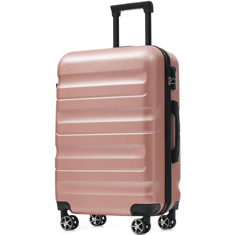 6-Piece ABS Hardshell Luggage Set - Lightweight & Durable Suitcases with Dual Spinner Wheels, Carry-On & Check-In Sizes