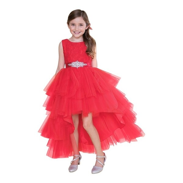 red childrens bridesmaid dresses