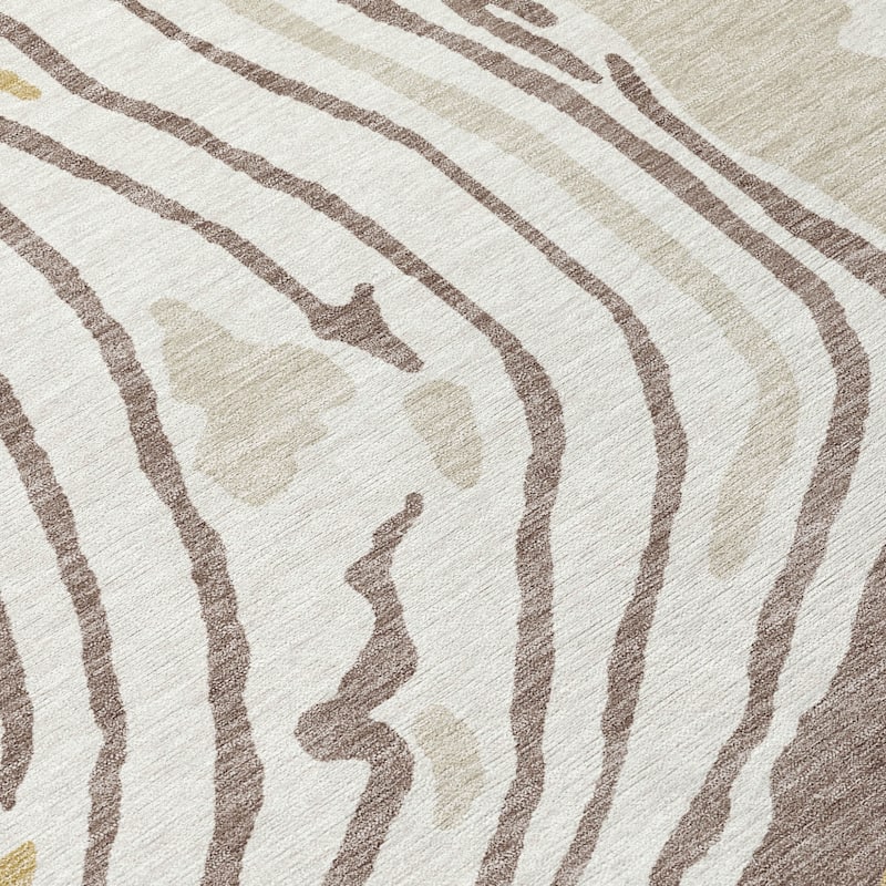 HomeRoots Abstract Transitional Rectangle Outdoor Rug