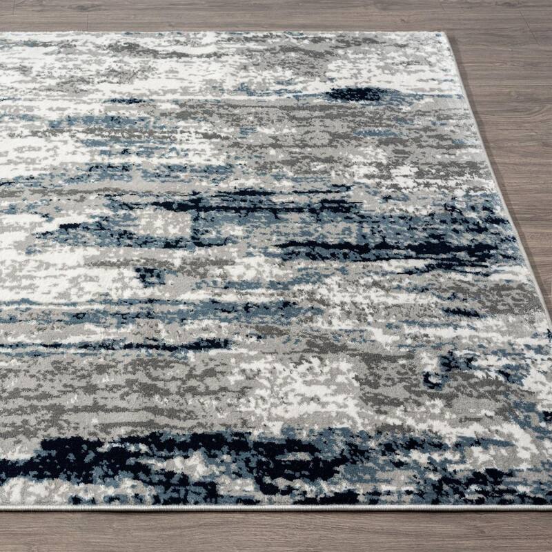 Luxe Weavers Modern Distressed Abstract Area Rug