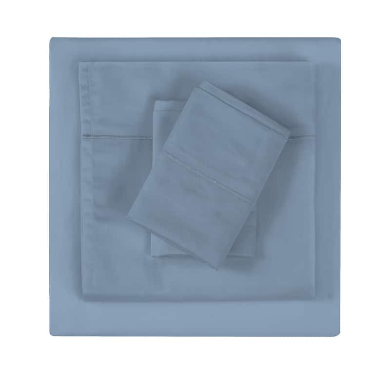 Christian Siriano NY® 300TC Cotton Sateen 4 Piece Sheet Set - Blue - Full
