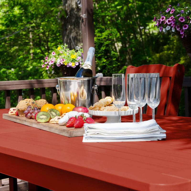 HIGHWOOD 7-Piece Outdoor Dining Set - 42" x 84" Table, Counter-height