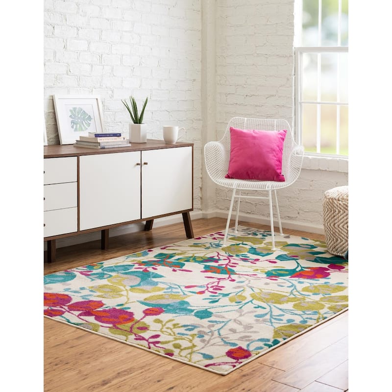 Contemporary Chorisia Collection Area Rug