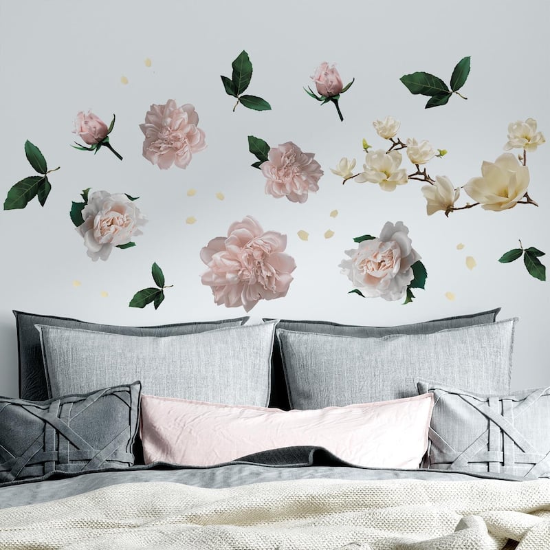 Walplus Wall Sticker Colorful Large Magnolia Flower Art Decal Home Decor