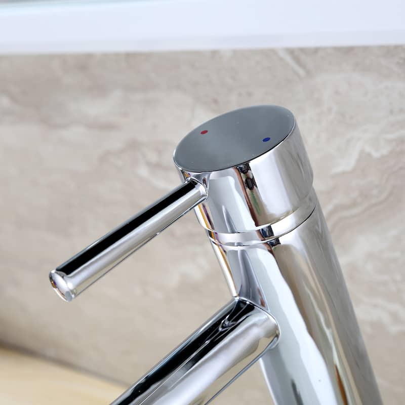 Luxier BSH03-T Single Handle 1-Hole Vessel Bathroom Faucet with Drain
