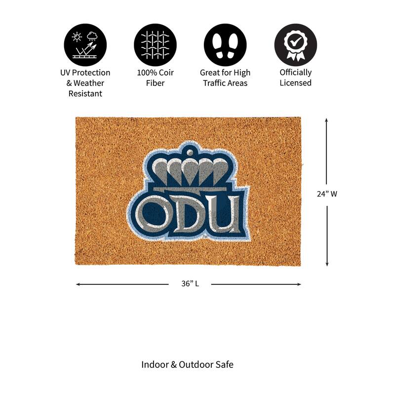 Old Dominion University Full Color Indoor/Outdoor Coir Mat