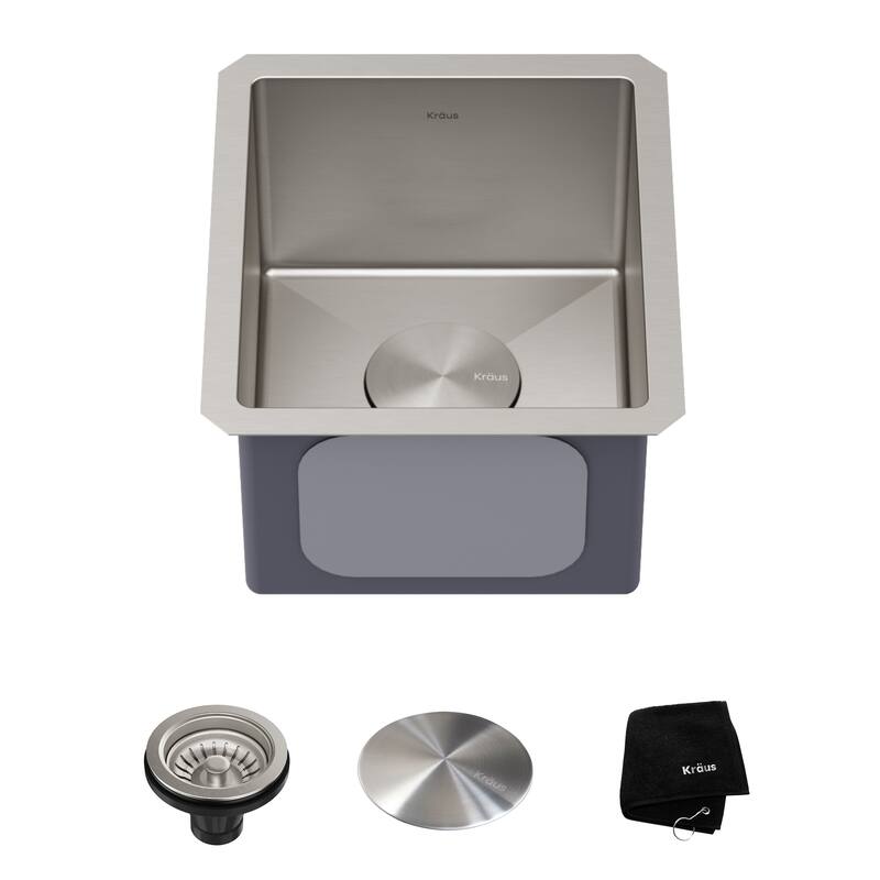 KRAUS Standart PRO Undermount Single Bowl Stainless Steel Kitchen Sink