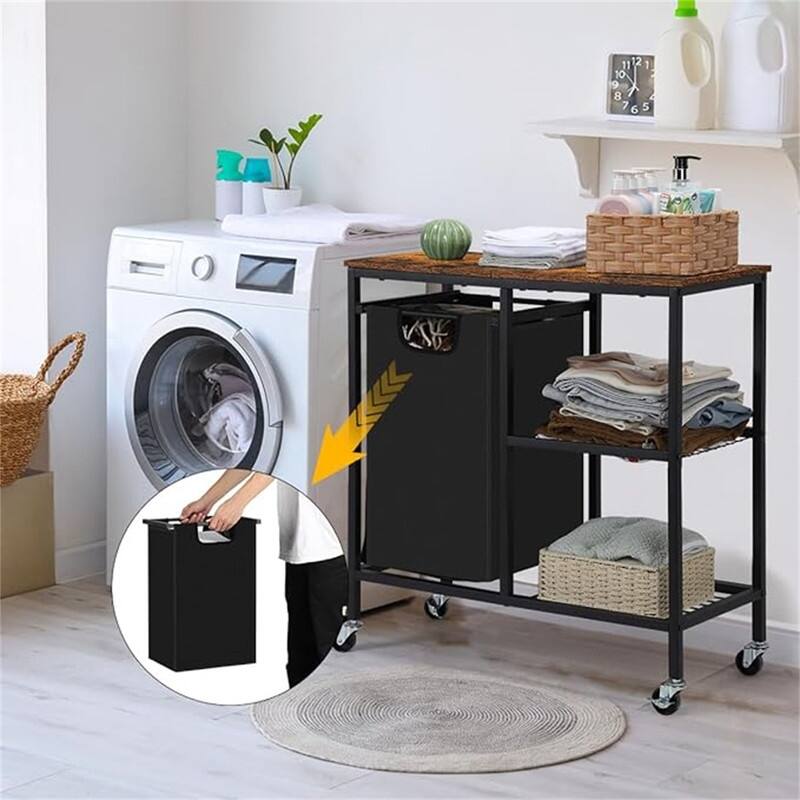 Laundry Sorter with Three Shelf - 29"L x 11.9"W x 30"H