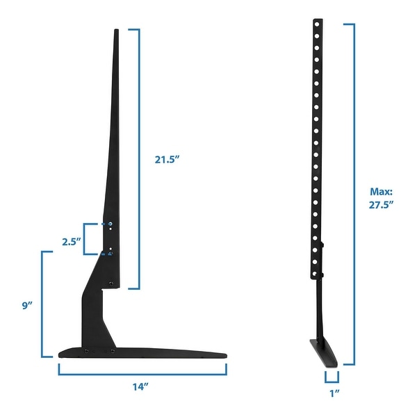 Mount-It! Universal TV Stand Base Replacement for 32-60 Inch TVs