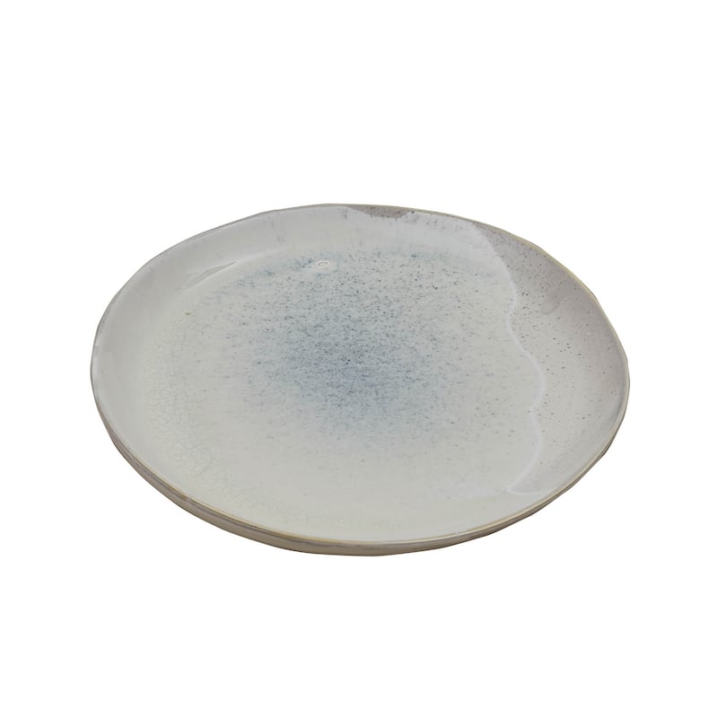 Split P Blue Speckled Platter - 12.5" dia x 1.25"