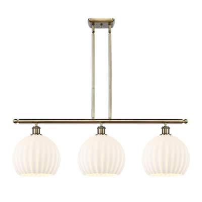 Innovations Lighting 516-3I-13-37-White Venetian-Indoor Pendant White