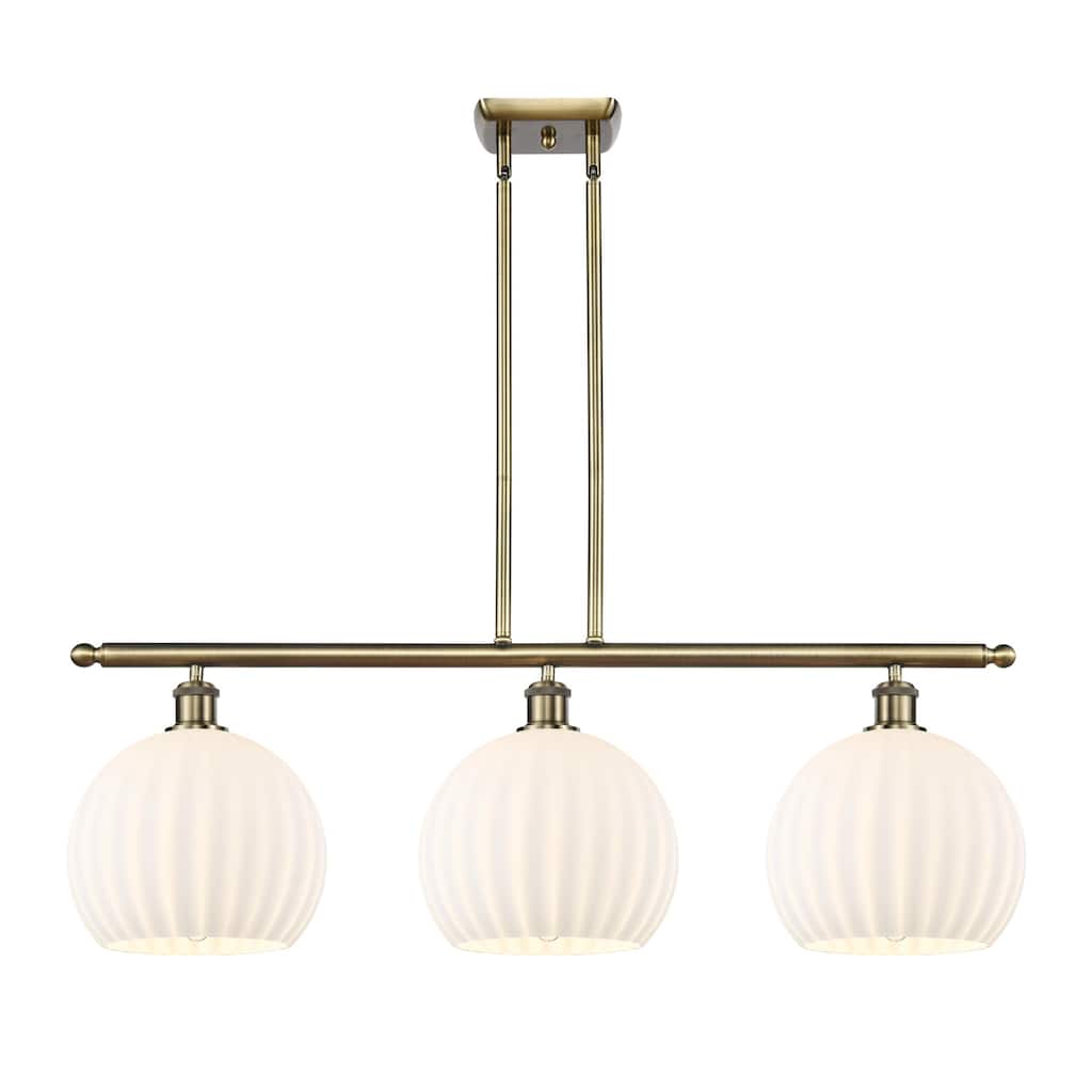 Innovations Lighting 516-3I-13-37-White Venetian-Indoor Pendant White